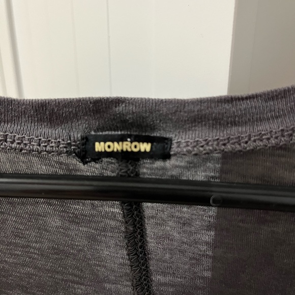 Size small studded tee shirt. Dark gray. Monrow brand. - Picture 2 of 5